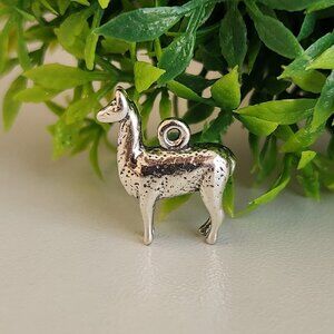 925 Sterling Silver Llama Charm